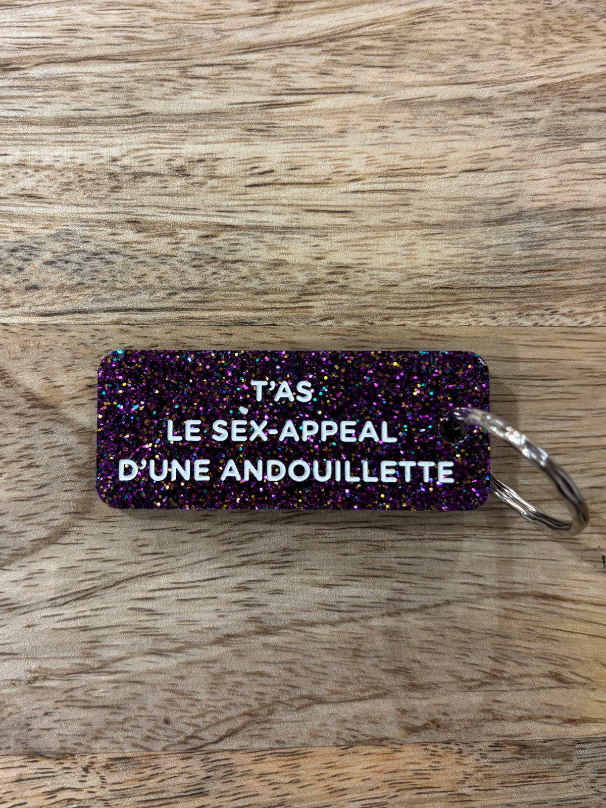 Porte clé pailleté