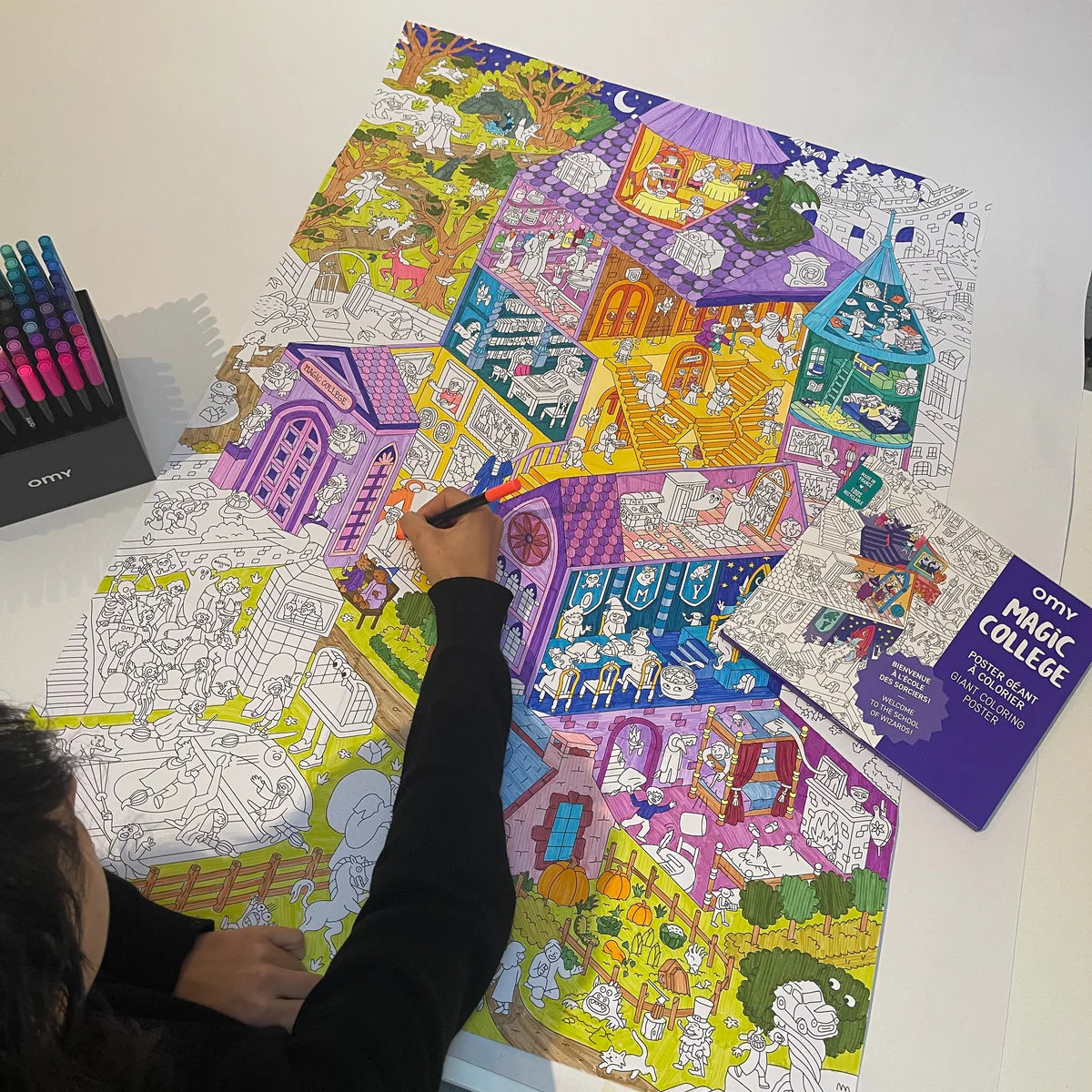 Poster coloriage Magic collège