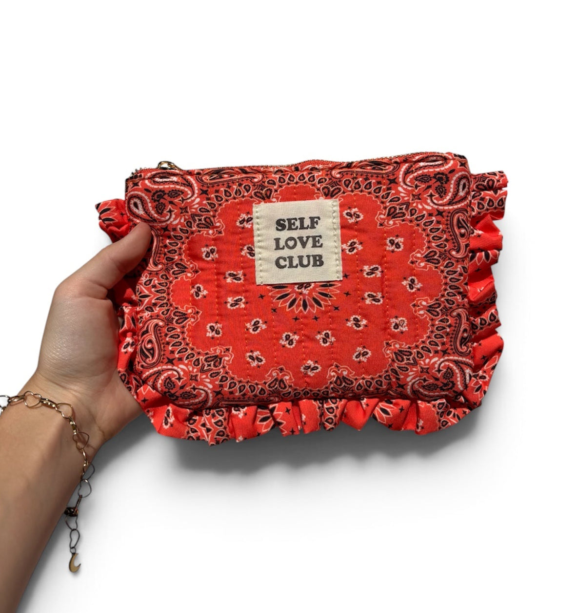 Pochette bandana à froufrou