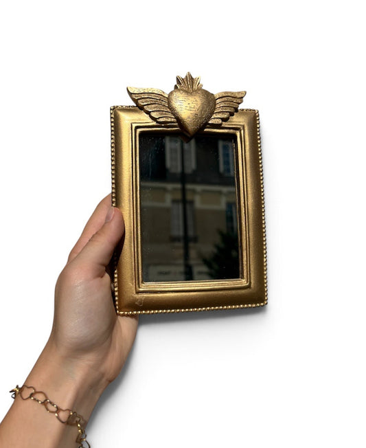 Ex voto miroir doré