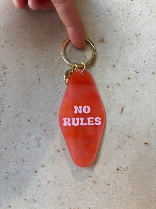 Porte clé « NO RULES »