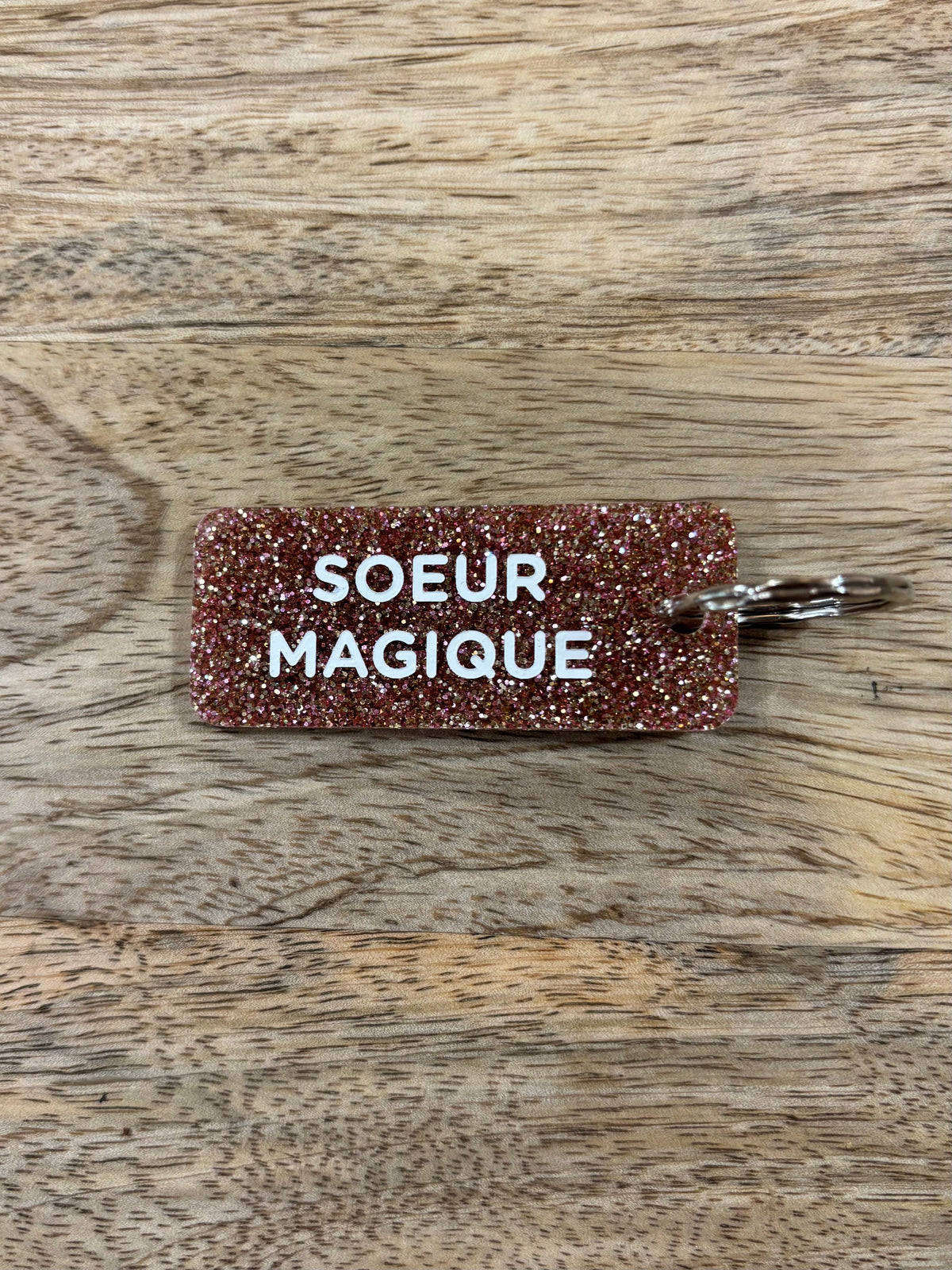 Porte clé pailleté