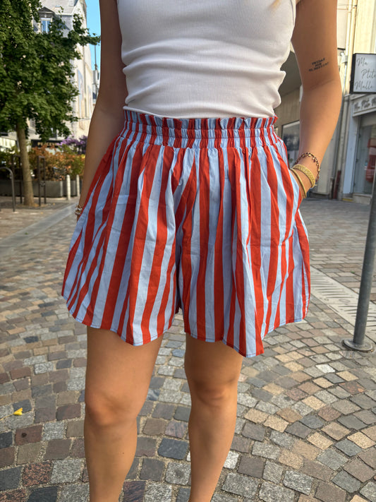 Short rayé