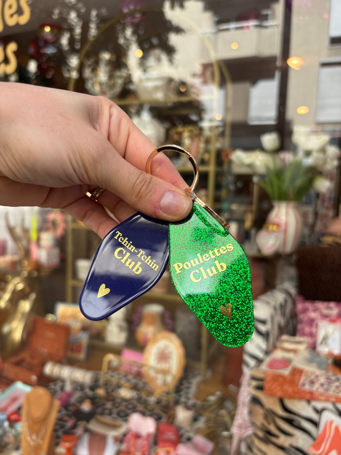 Porte clé « poulettes club »