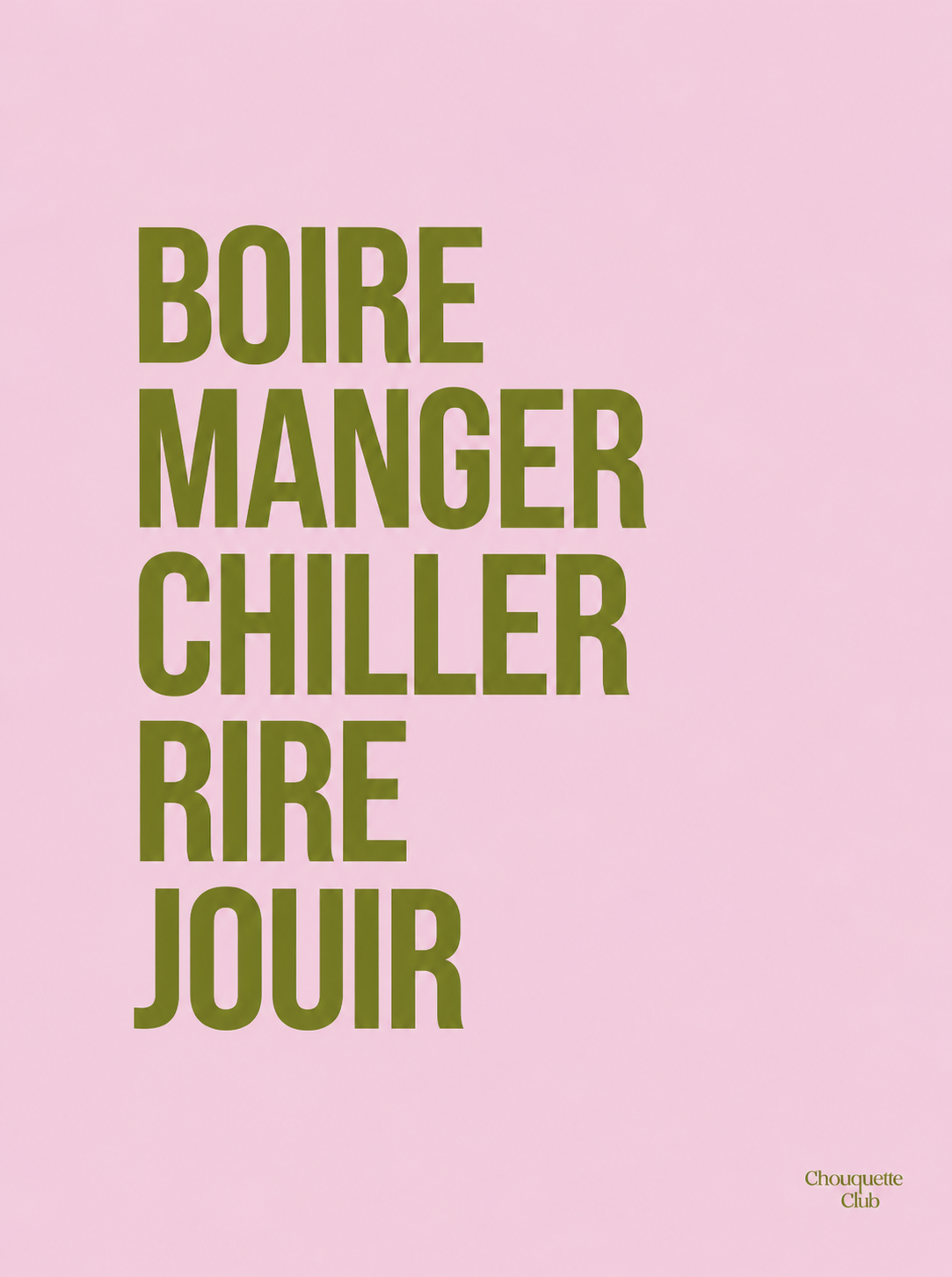 Affiche - Boire