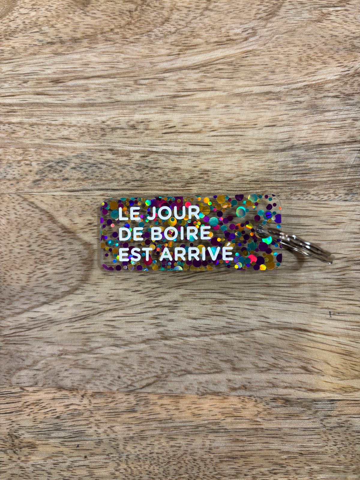 Porte clé pailleté