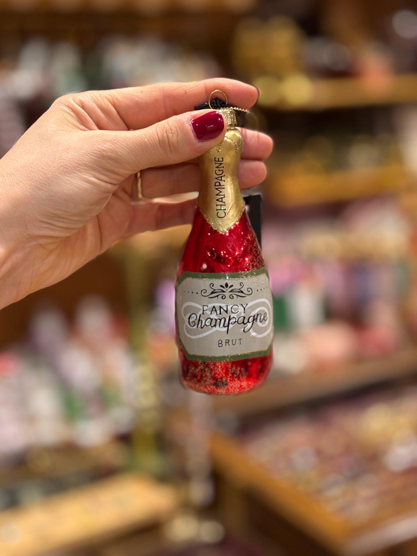 Suspension bouteille de champagne