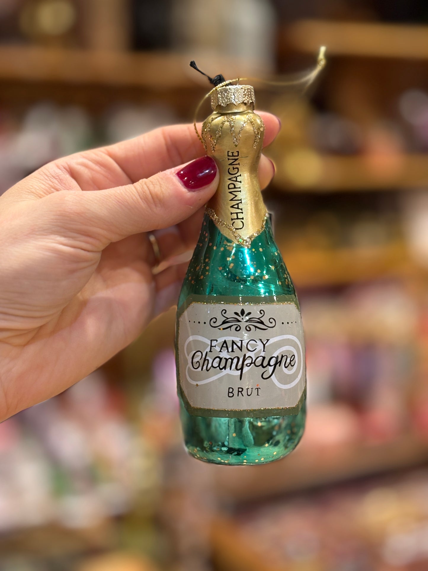 Suspension bouteille de champagne