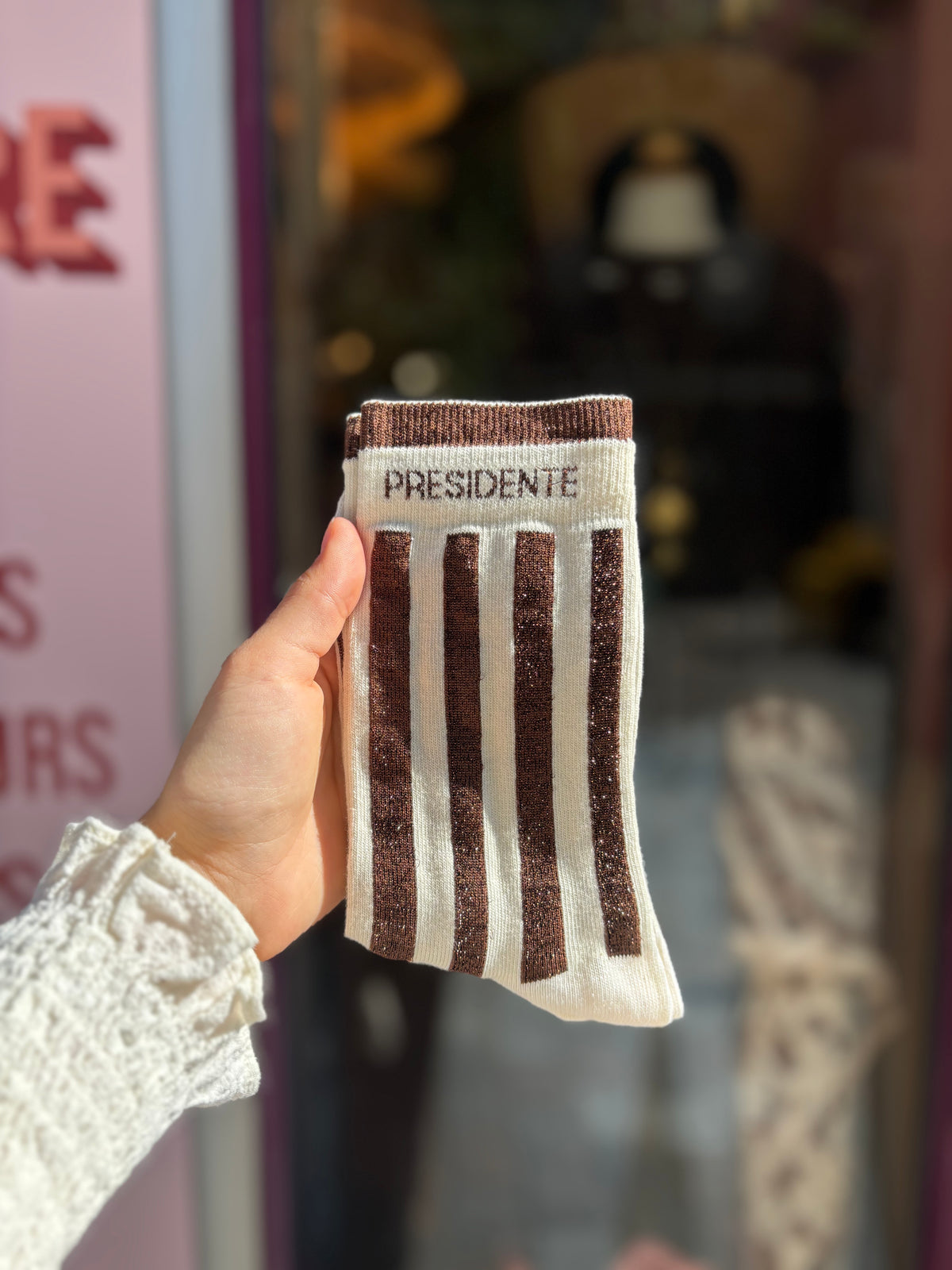 Chaussettes à message