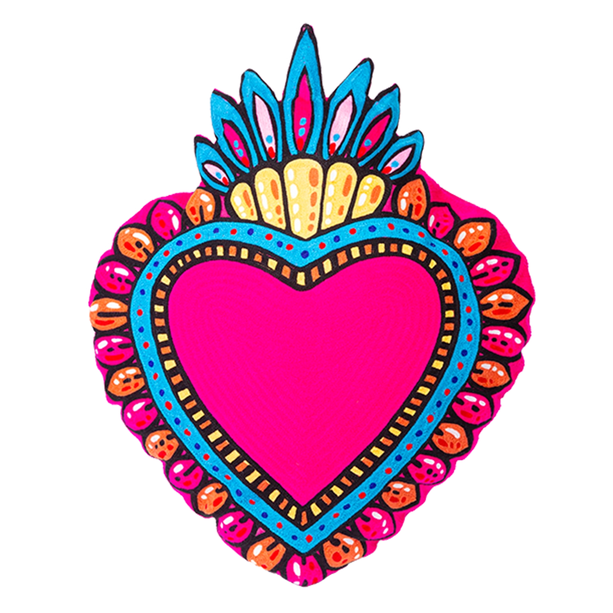 Coussin ex Voto rose 💖