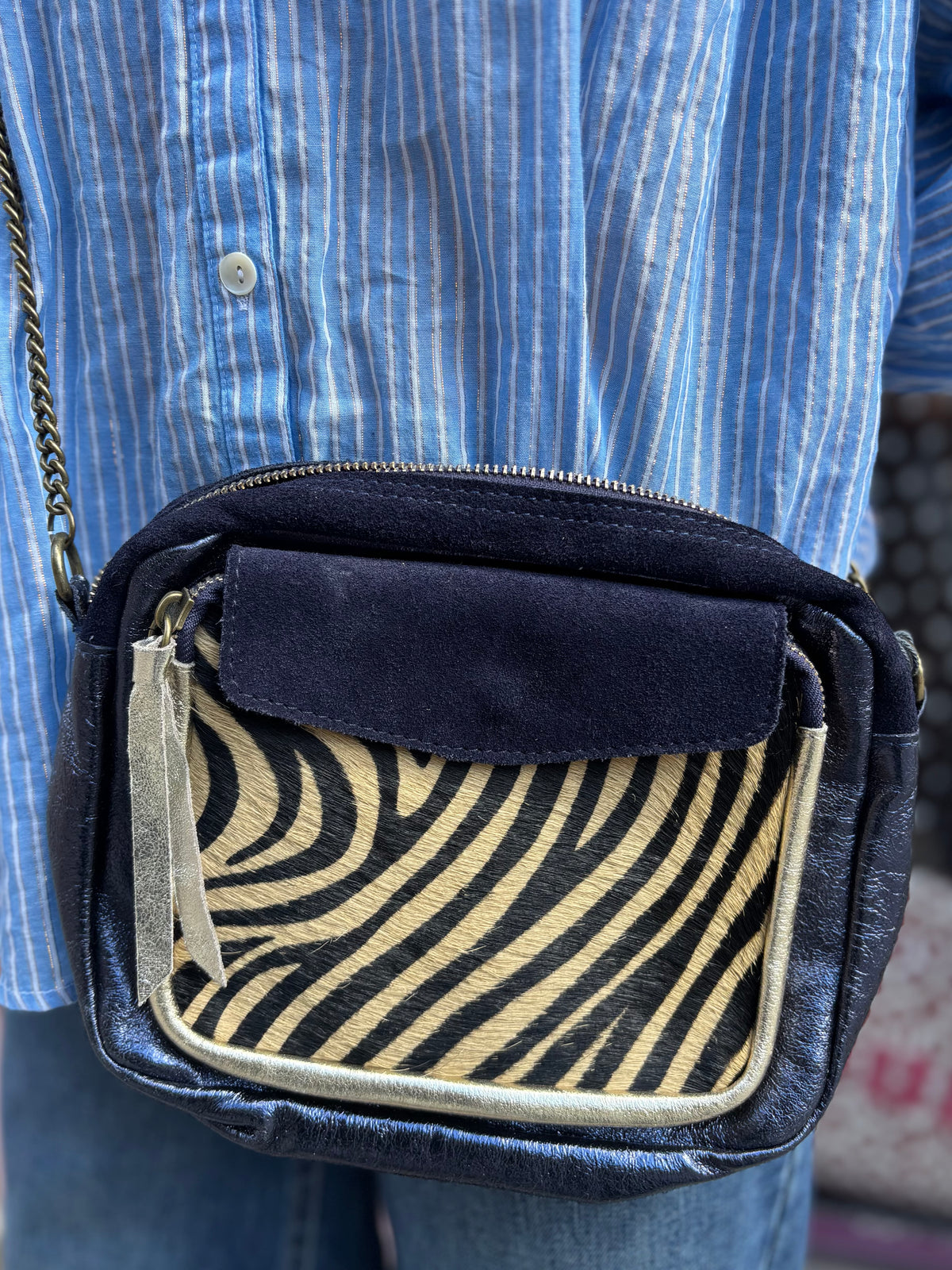 Sac léopard cuir
