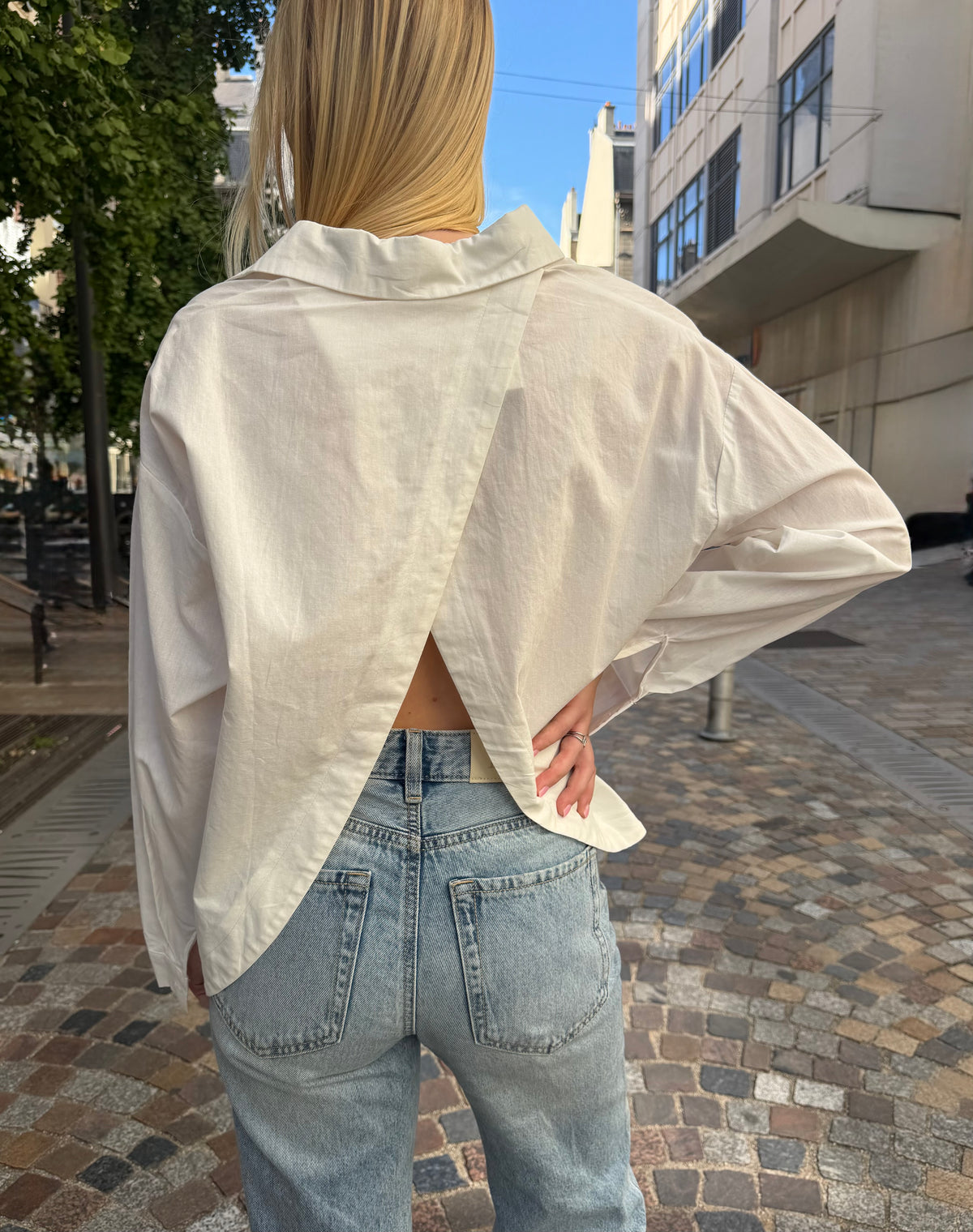 Chemise dos ouvert