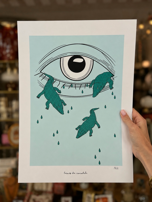 Affiche - larmes de crocodile