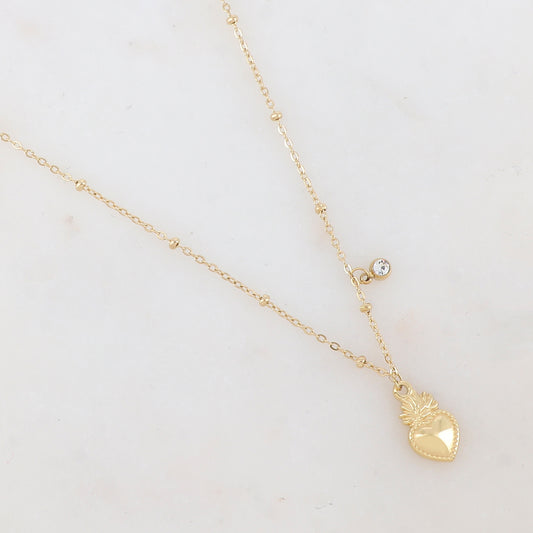 Collier Ex-voto doré ou argenté