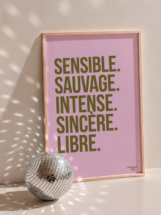Affiche - Sensible