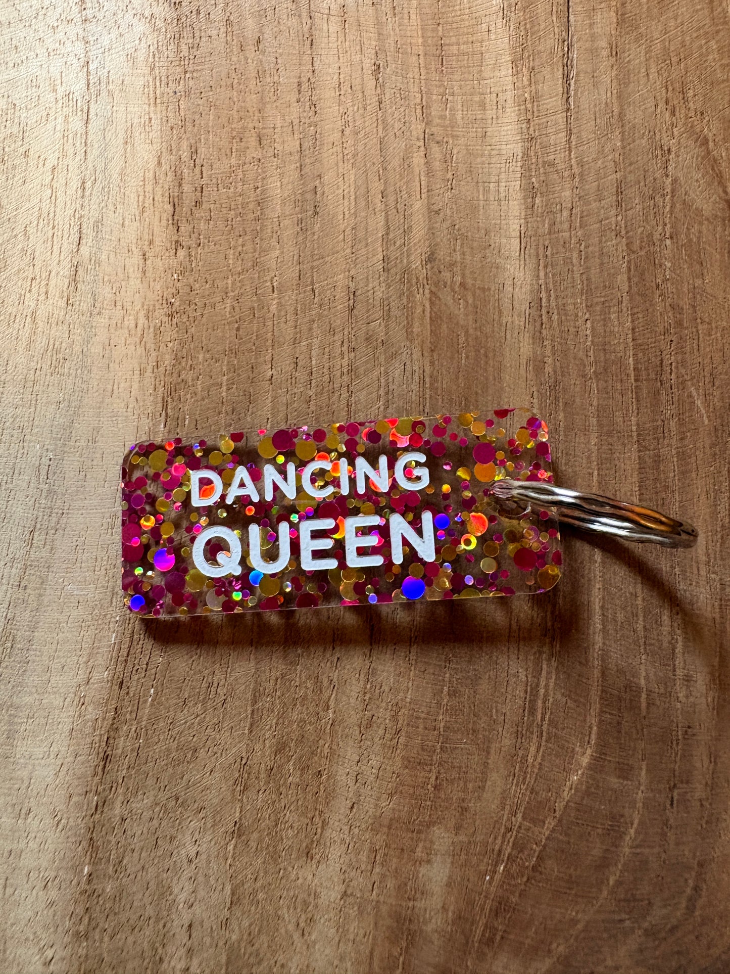 Porte-clé paillettes roses✨