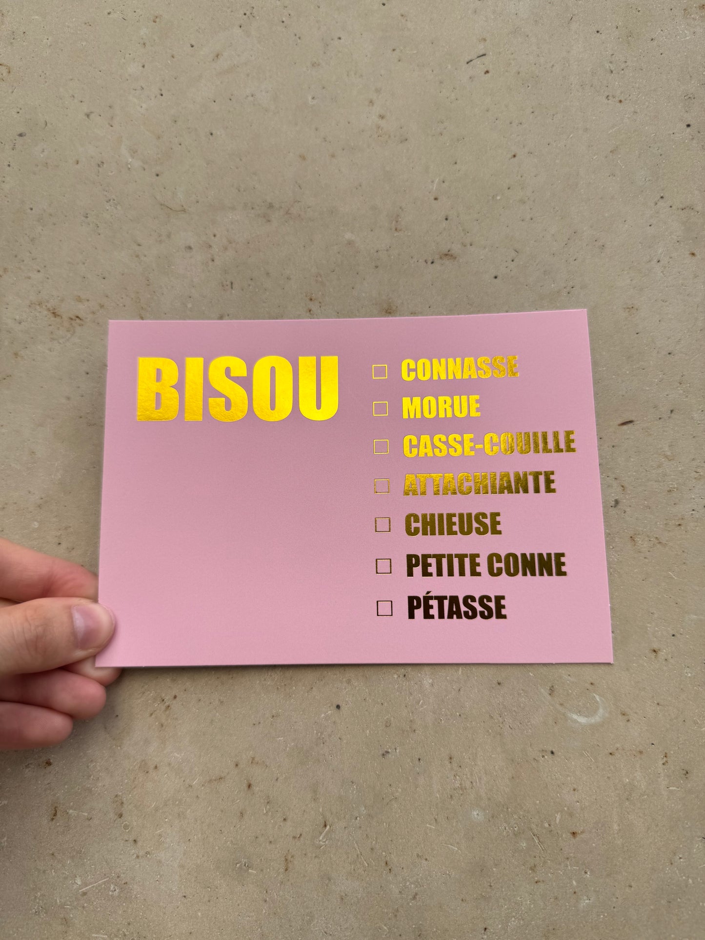 Carte bisou