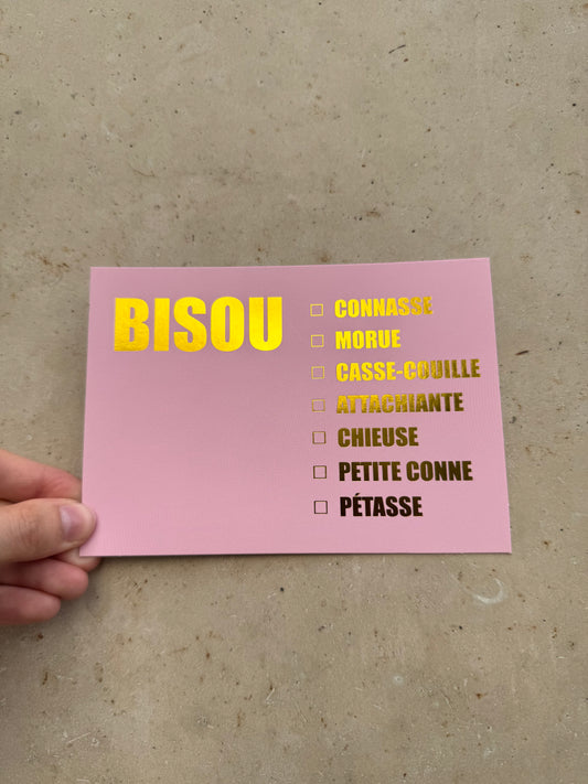 Carte bisou