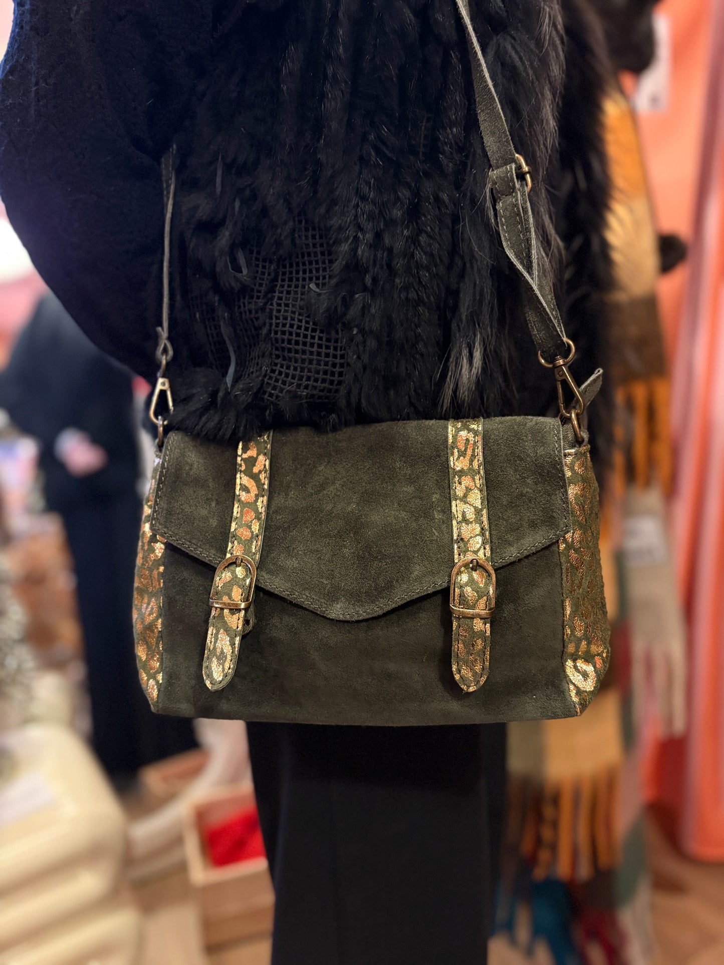 Sac en Daim Léopard