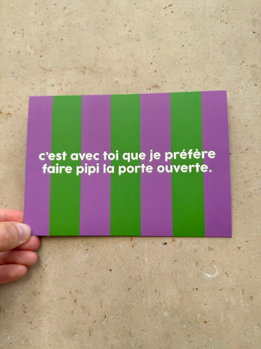 Carte Avec toi que