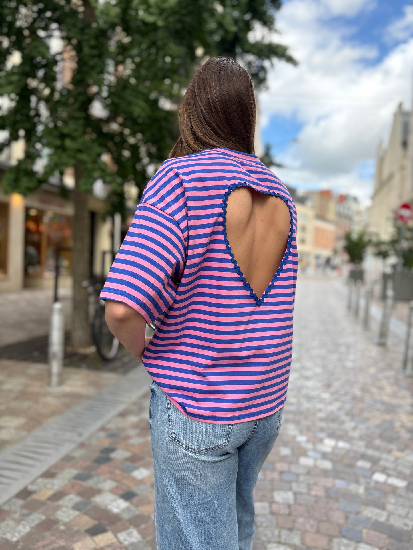 T shirt rayé Alba