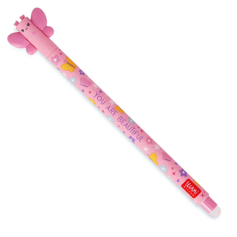 Stylo effaçable papillon