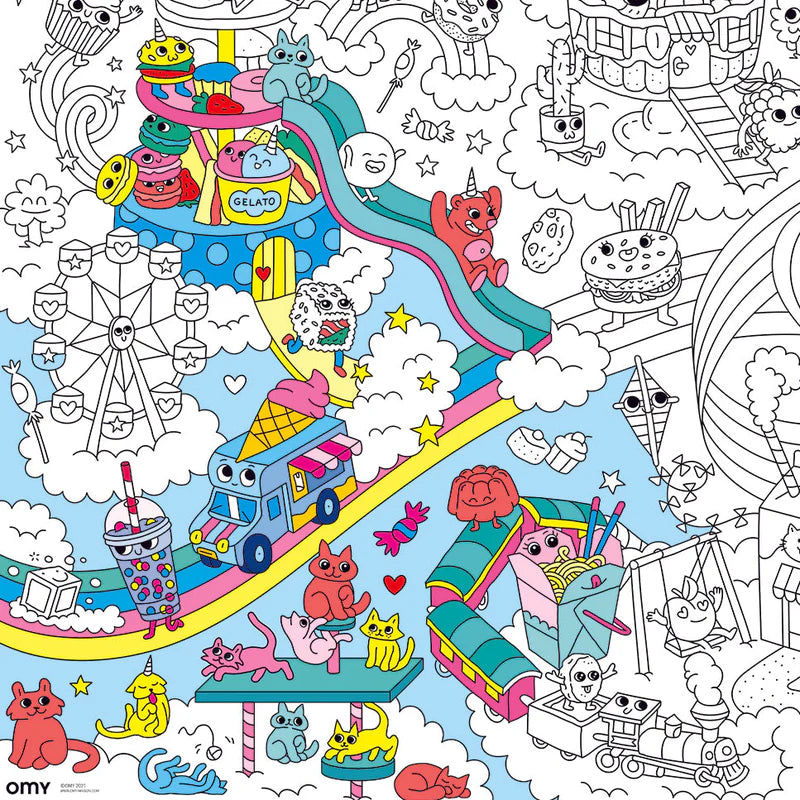 Poster coloriage Kawaii