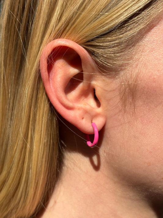 Boucles d’oreilles créole colorée