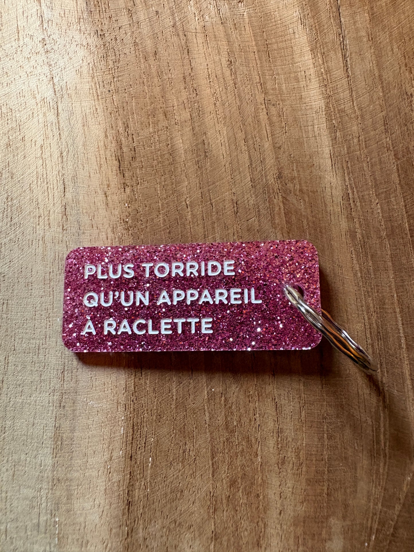 Porte-clé paillettes roses✨