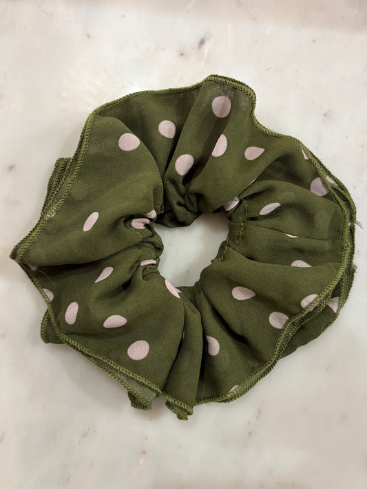 Chouchou à pois vert