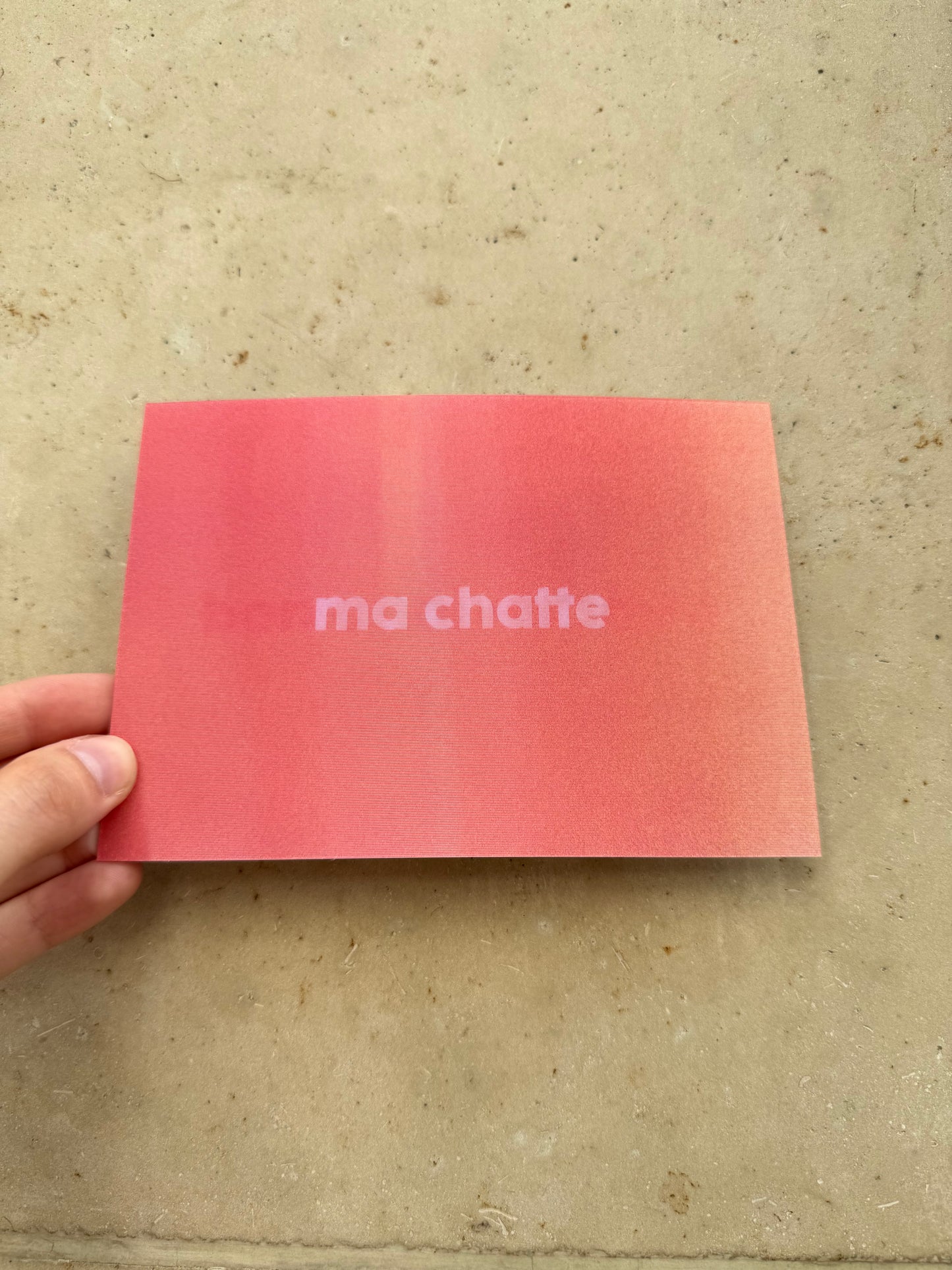 Carte anniversaire ma chatte