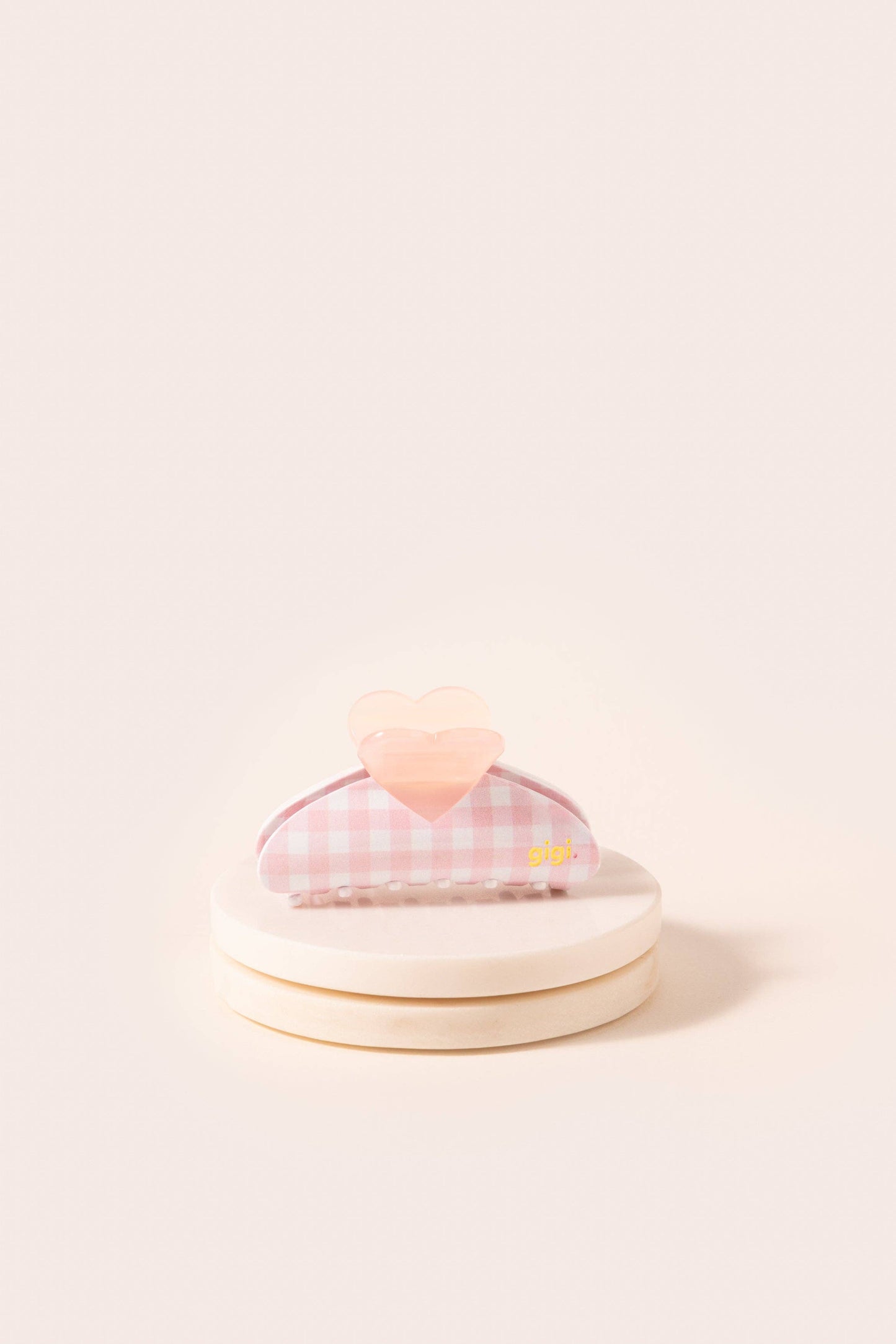 Pince cœur vichy madrague: 4.5 cm / 7.5 cm