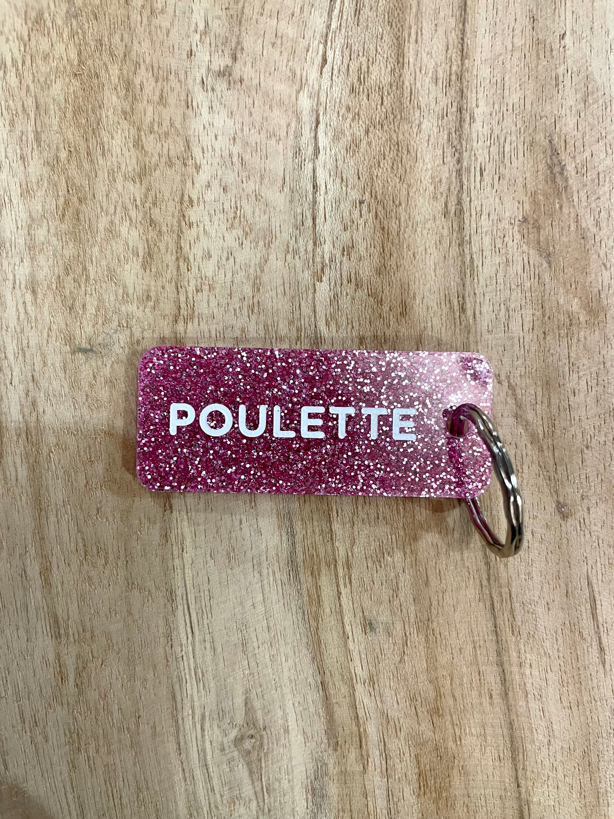 Porte clé pailleté