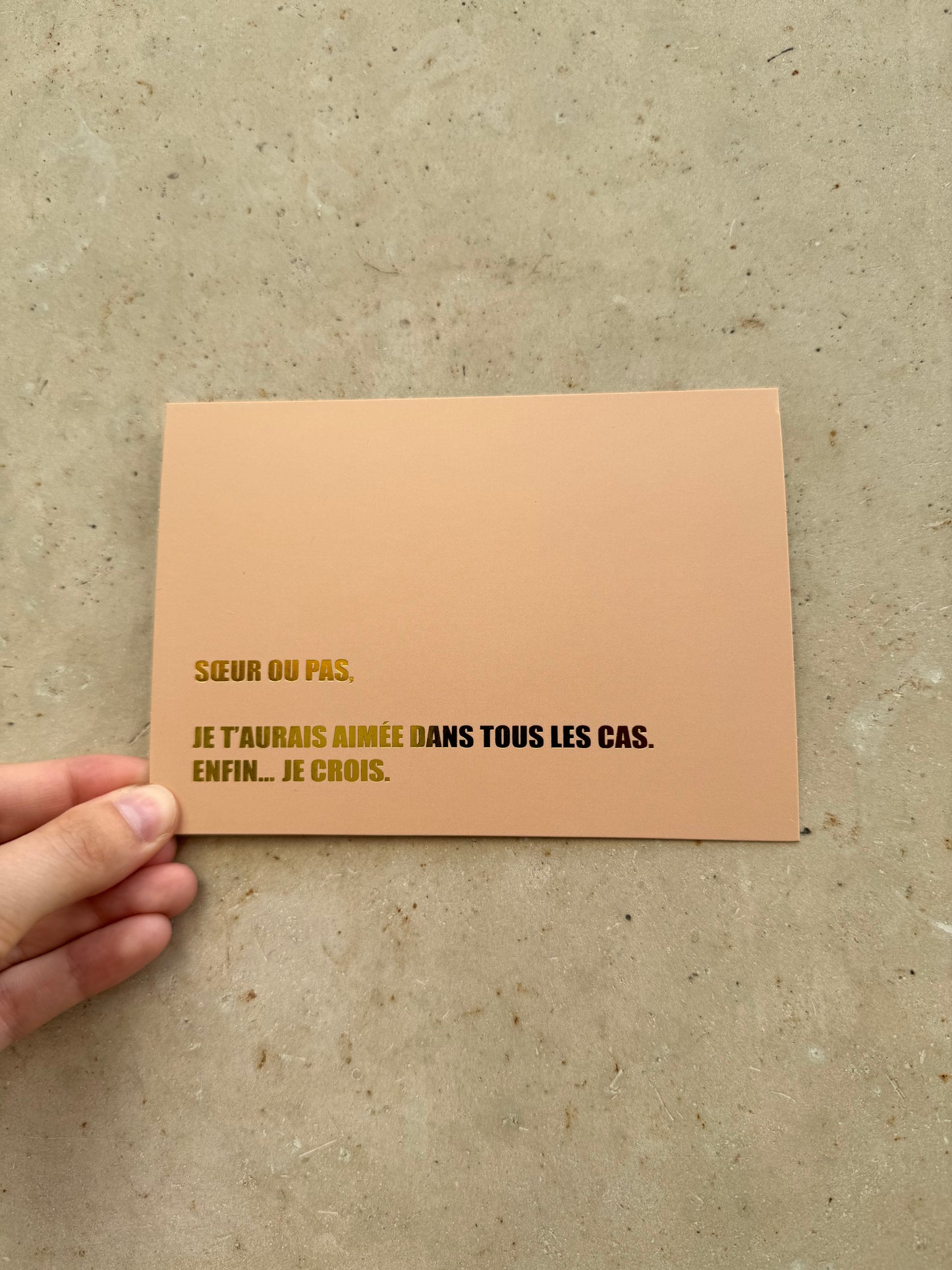 Carte Sœur