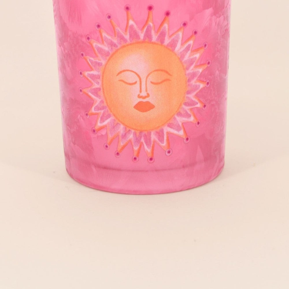 Photophore rose soleil