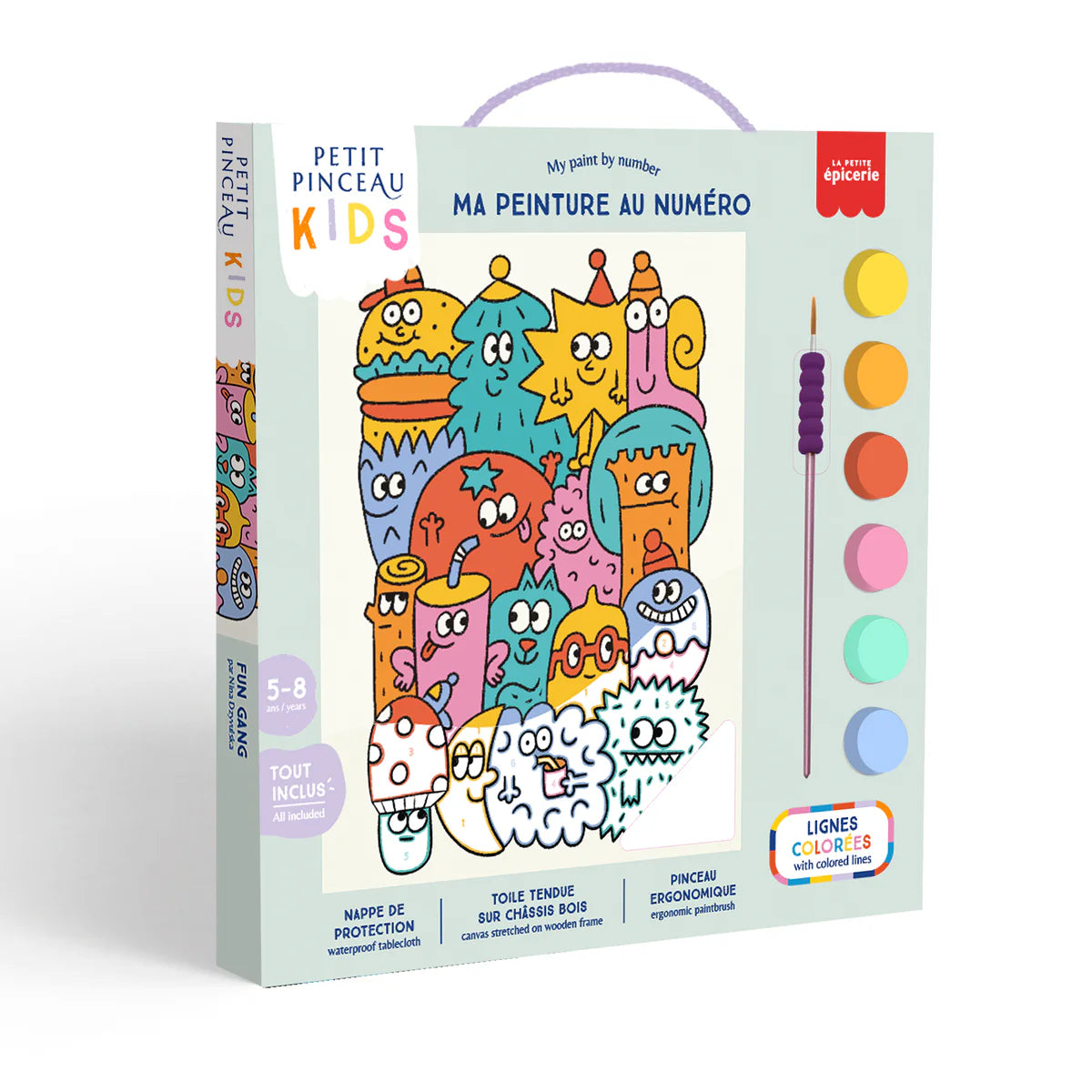 Peinture au numéro kid Fun Gang