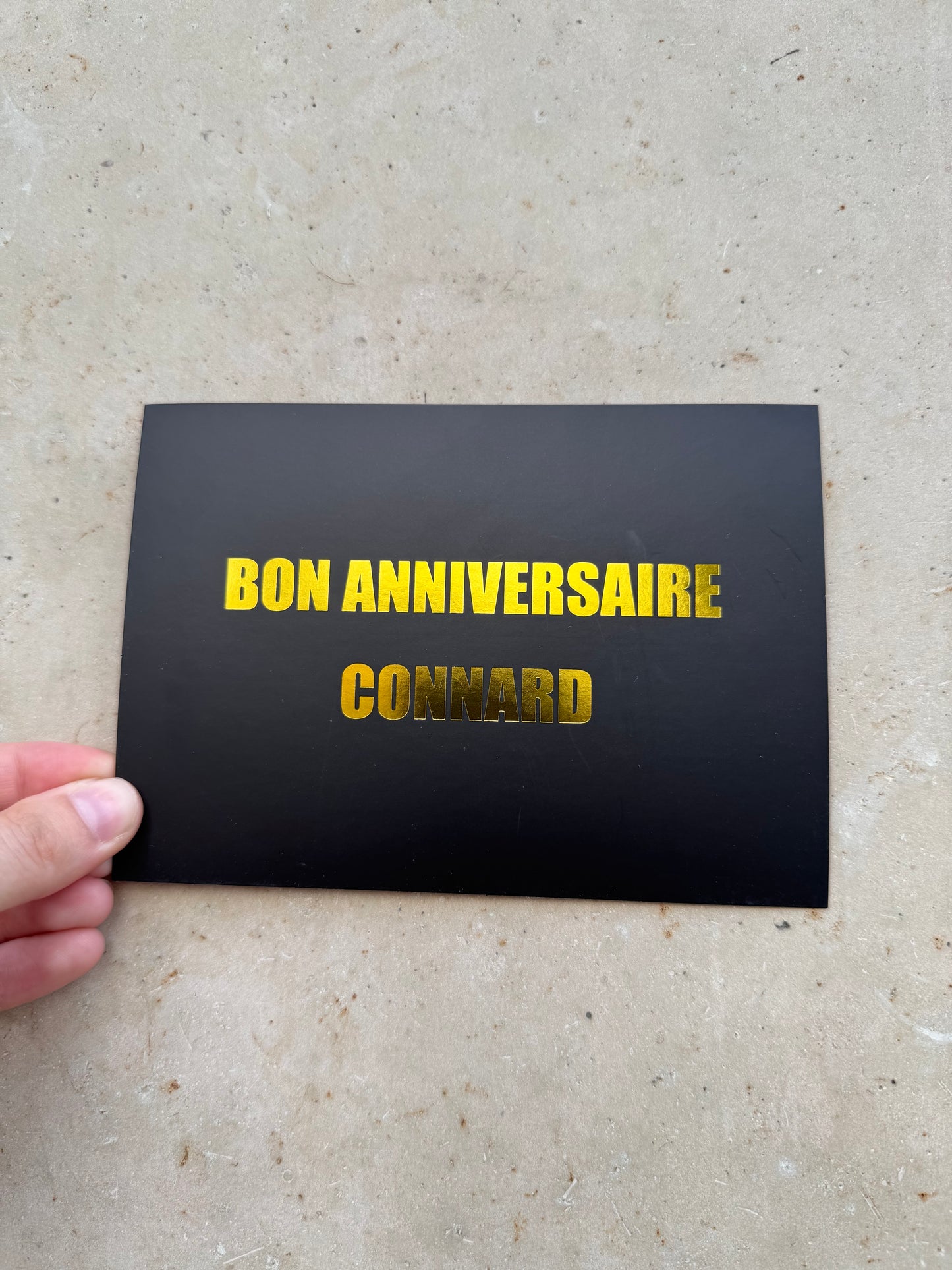 Carte anniversaire connard