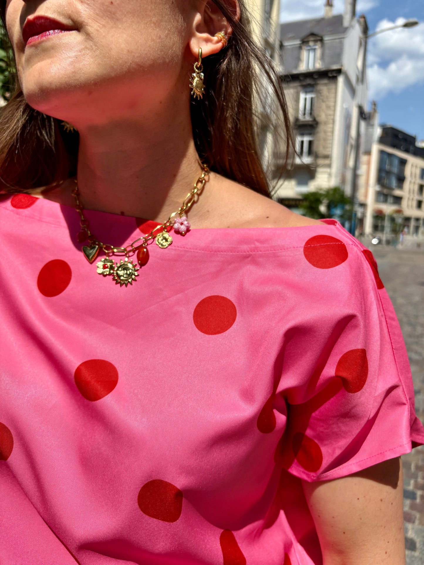 Blouse Bubble Gum Rose