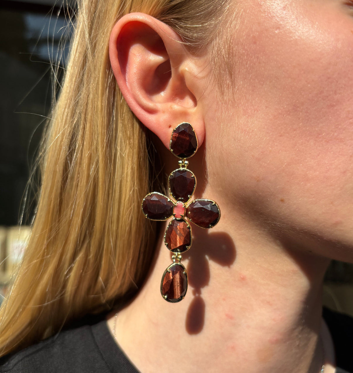 Boucles d’oreilles Croix