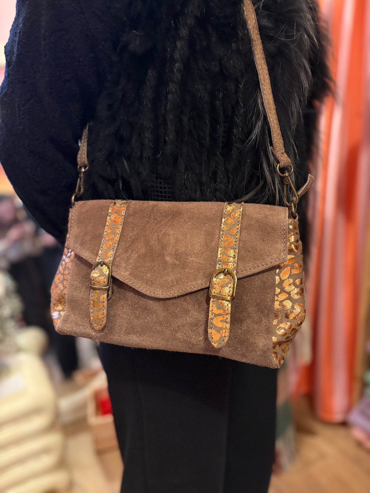 Sac en Daim Léopard