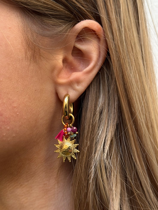 Boucle d’oreille soleil