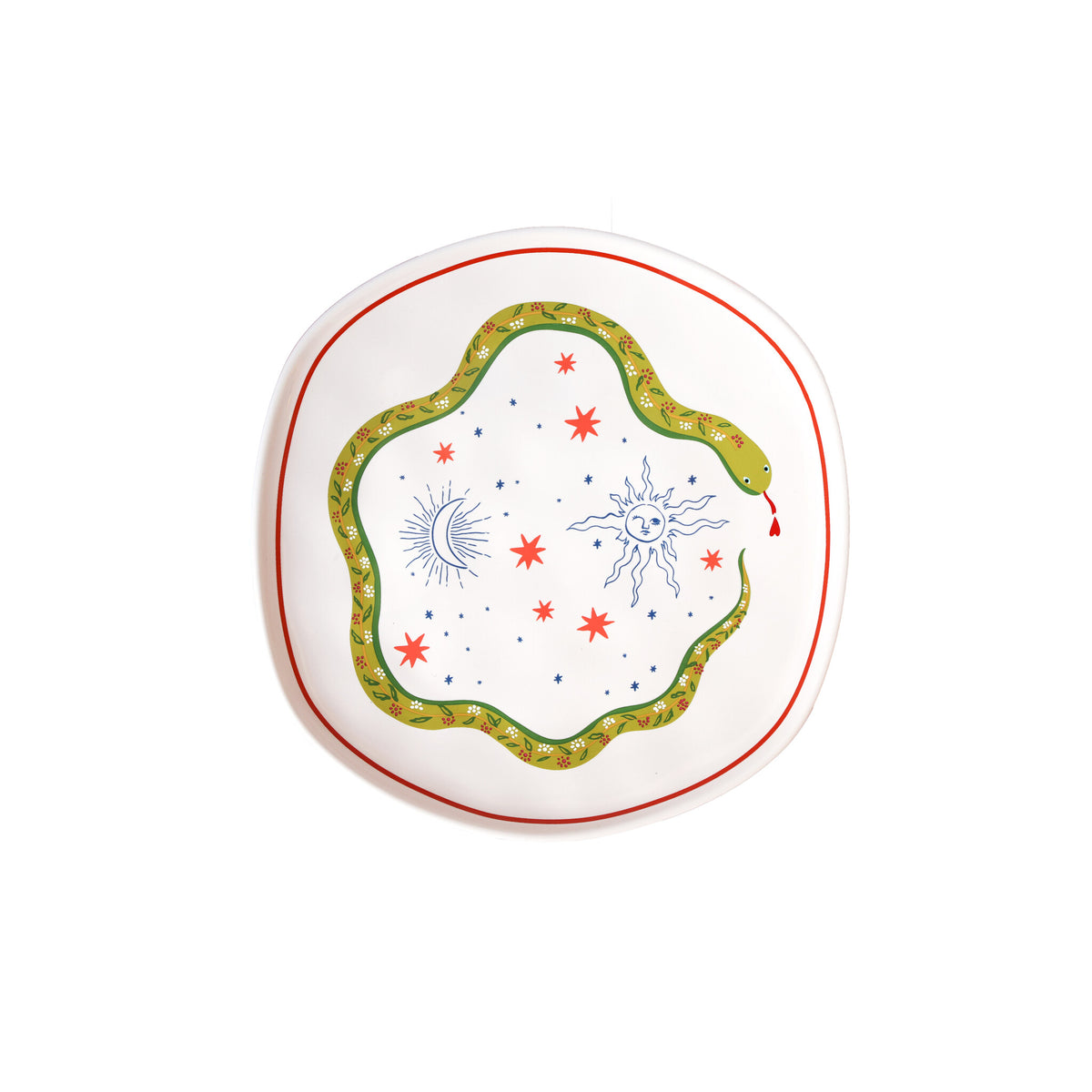 Assiette - serpent