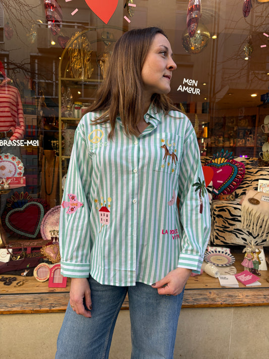 Chemise Peace Rayée