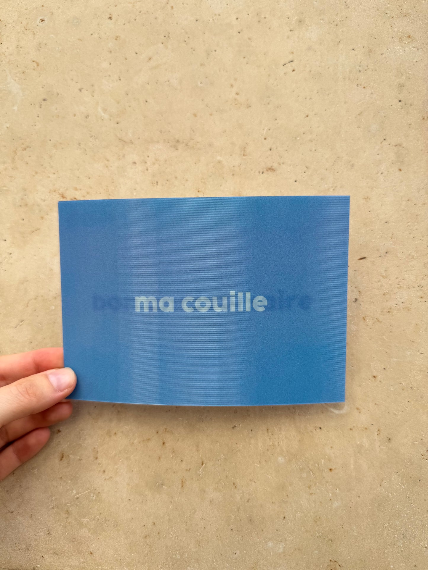 Carte anniversaire ma couille