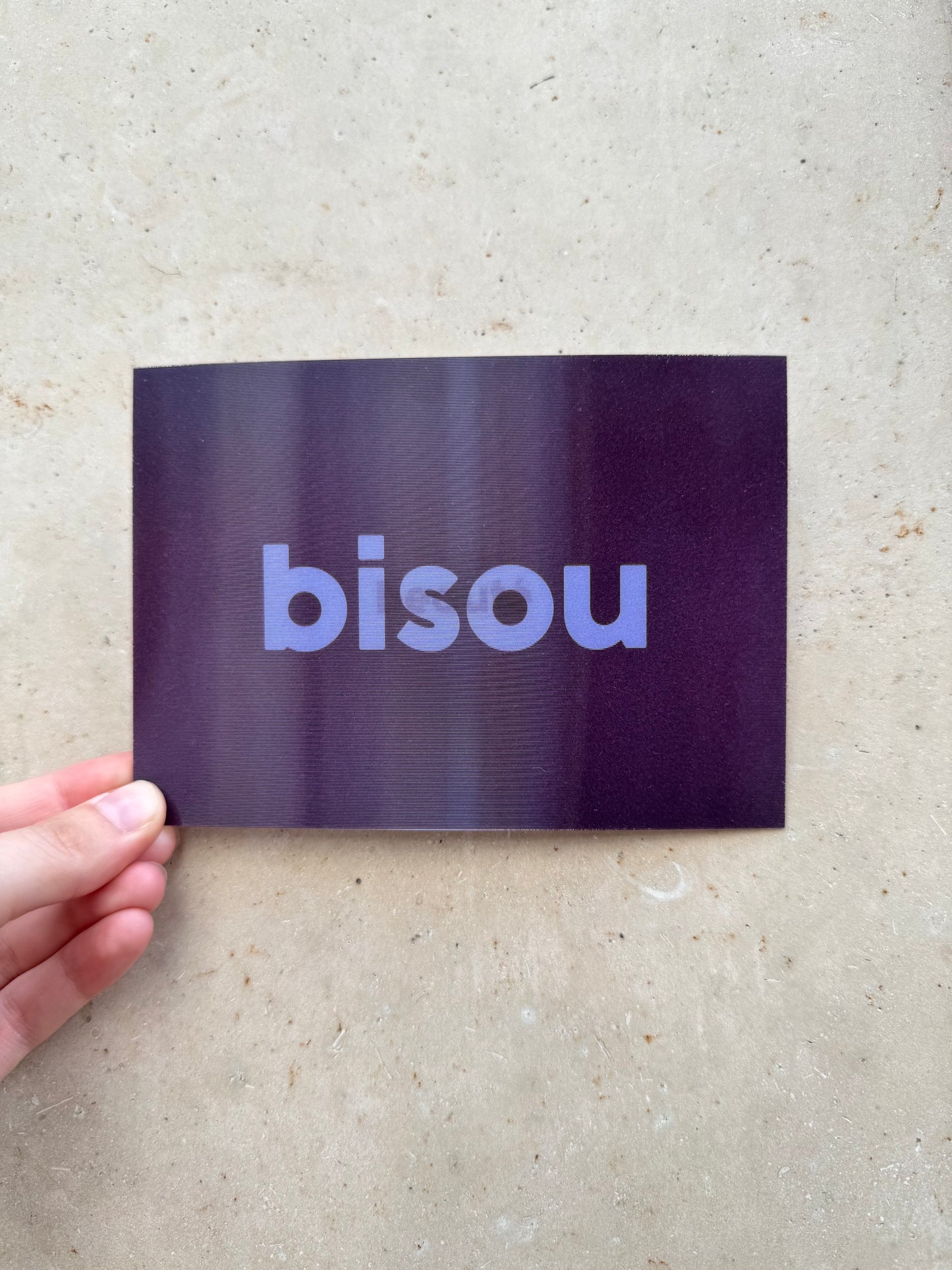 Carte bisou beauté