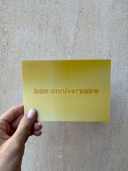 Carte d’anniversaire - patate