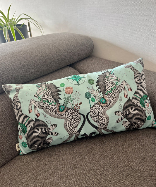 Coussin turquoise