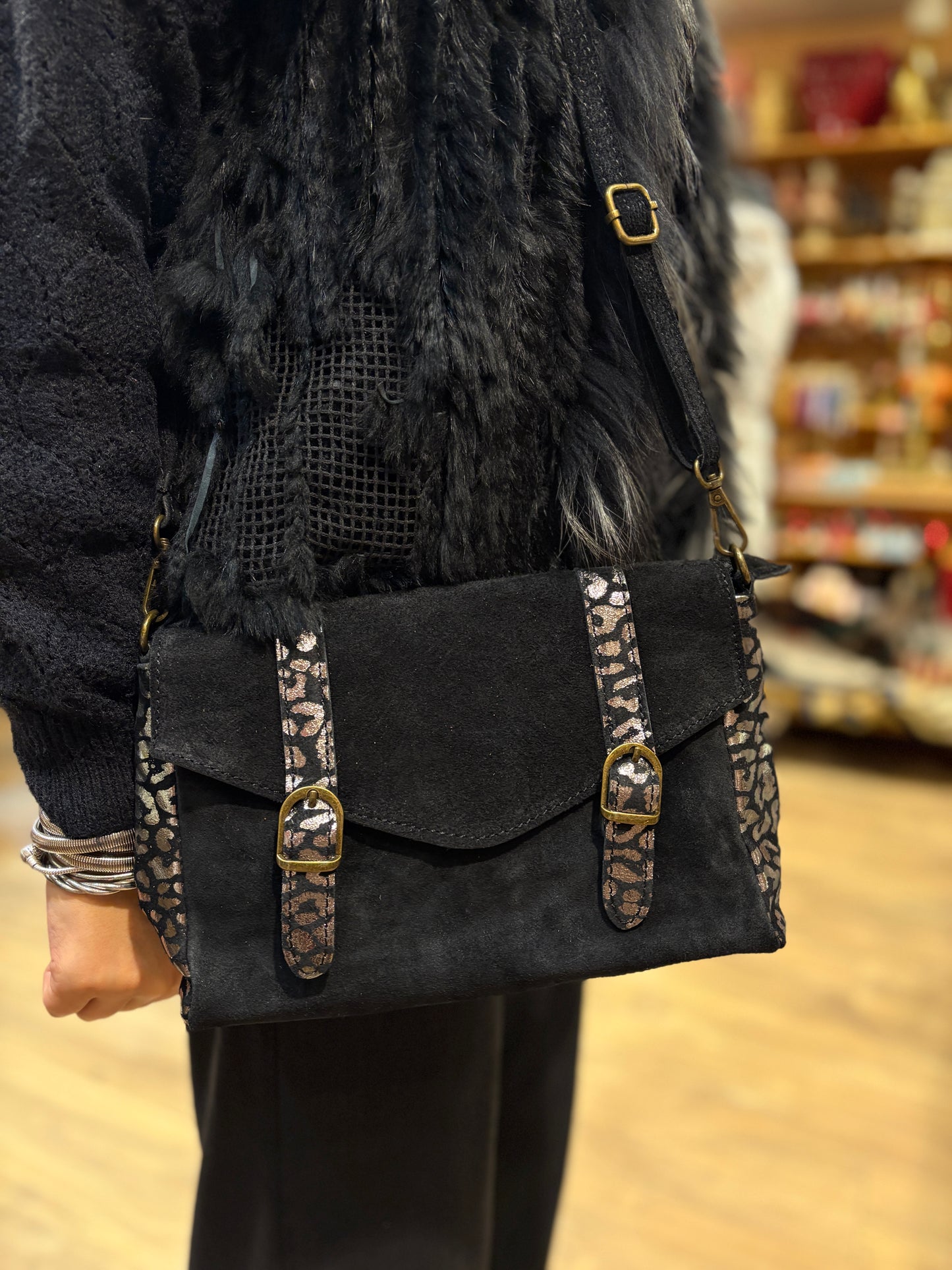 Sac en Daim Léopard