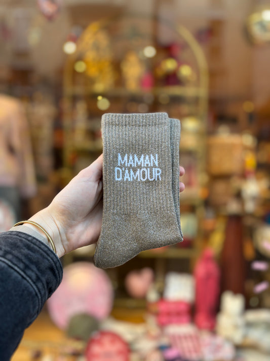 Chaussettes à paillettes - Maman d’amour