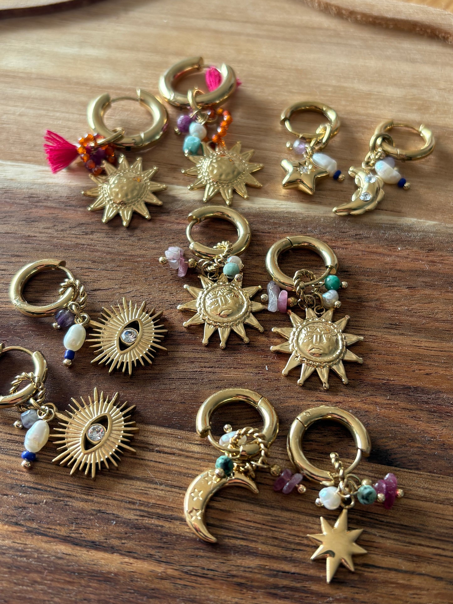 Boucles d’oreilles Sun